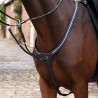 Elastische borsttuig Opus Shires Velociti Lusso - Zwart