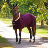 Shires Deluxe fleece deken - Zwart kersenrood