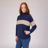 Aubrion Shires Equestrian kwart-zip fleece - Middernacht / taupe