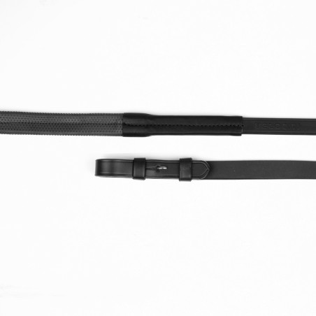 Rubberen teugels met nylon inzet Shires Velociti Lusso