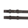Rubberen teugels met nylon inzet Shires Velociti Lusso - Havana