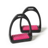 Reflex stijgbeugels Shires Compositi - Framboos