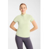 Dames training T-shirt Horze Emmie cooling met korte mouwen - Celadongroen