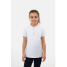Horze Mina Young Rider trainingsshirt - Wit / turquoiseblauw