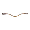 Frontriem Shine X-Line Waldhausen bruin - Beige