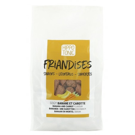 Hippo-Tonic snoepjes voor paarden met banaan- en wortelsmaak