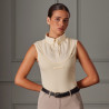 Mouwloze blouse met lavallière Shires Aubrion - Geel