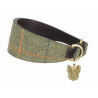 Tweed halsband voor windhonden Shires Digby & Fox - Rood/geel/blauwe ruiten