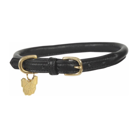 Ronde leren hondenhalsband Shires Digby & Fox