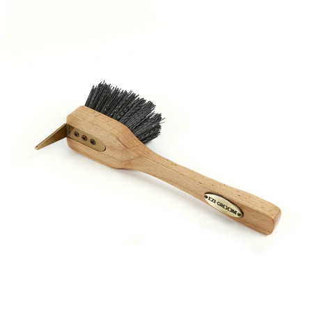 Premium Shires Ezi-Groom hoevenkrabber met borstel