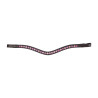 Shires Velociti Gara frontstuk in twee tinten - Bruin / roze