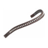 Shires Velociti Gara brede frontriem met strass - Zwart / roze