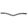 Shires Velociti Gara frontriem in drie tinten - Zwart / blauw