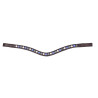 Shires Velociti Gara frontriem in drie tinten - Bruin / blauw