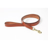 Shires Digby & Fox platte leren hondenriem - Fauve