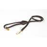 Ronde leren hondenriem Shires Digby & Fox - Bruin