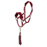 Shires Arma halster en fleece halstertouw - Bordeaux