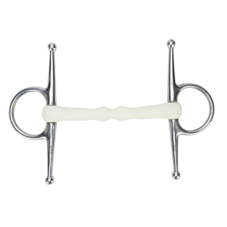 Shires EquiKind Softie bustrens met gebogen mondstuk