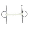 Shires EquiKind Softie bustrens met gebogen mondstuk - Staal