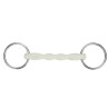 Shires EquiKind Softie bustrens met gebogen mondstuk - Staal
