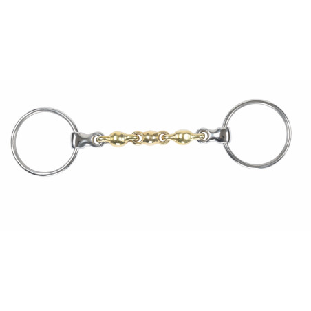 Shires Waterford-bit met losse ringen van messinglegering