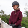 Shires Aubrion Core half-zip fleece voor jonge ruiter - Bordeaux