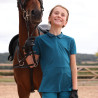 Technisch poloshirt React jonge ruiter Shires Aubrion - IJsvogel