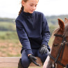 Shires Aubrion React junior ruiter kwart-zip trui - Middernacht