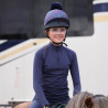 Shires Aubrion React onderlaag met lange mouwen voor jonge ruiter - Middernacht