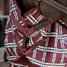 Waterdichte nekbeschermer Kentucky Comfort - Bordeaux met ruitjes