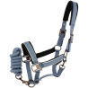 Halster + touw Equithème Coco - Blauw