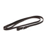 Longe met zilverkleurige ketting met vaste greep - Donkerbruin