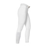 Damesbroek slim fit hoge taille Equestro Ridertechnology full grip - Wit