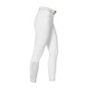Slim fit damesbroek met hoge taille Equestro Ridertechnology met gelaste naden - Wit