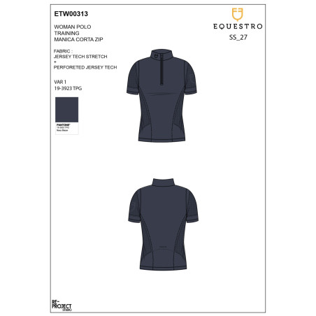Dames trainings T-shirt van technische stof met microgaatjes