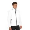 Softshell heren met logo op de rug - Wit