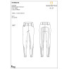 Damesbroek met full grip, hoge taille, logo in strass - Wit