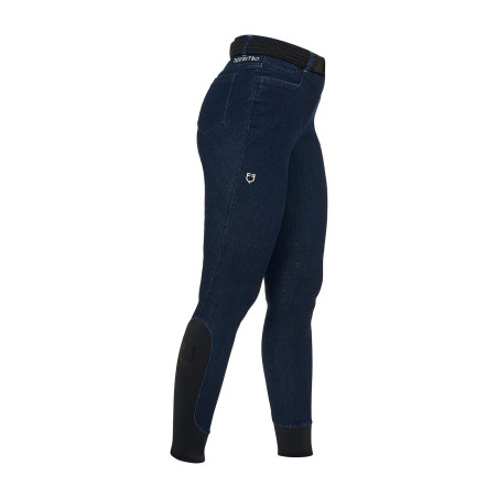 Damesbroek in denimstof