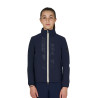 Unisex softshell voor kinderen met logo op de rug - Marineblazer