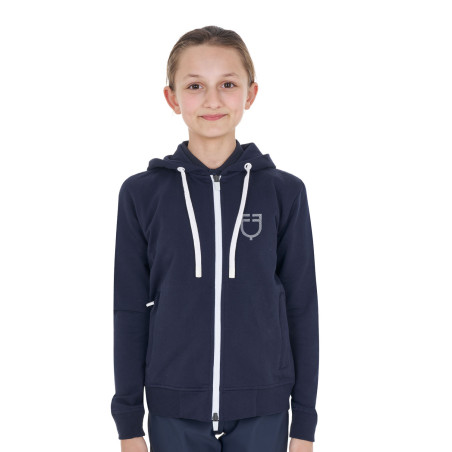 Unisex kinderhoodie met rits aan de voorkant