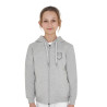 Unisex kinderhoodie met rits aan de voorkant - Grijs mengsel