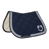 Springonderlegger Double Stripes in technische stof - Marine blazer / wit