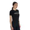 Dames T-shirt Elegant van katoen - Zwart
