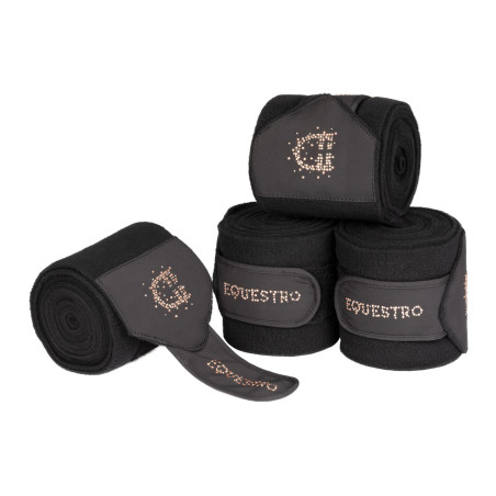 Fleece bandages met strasslogo