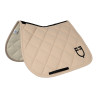 Equestro springzadeldoek met monogramprint - Oxford tan / zwart