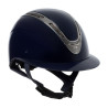 Dameshelm Equestro Apocalypse glanzende schaal EN 1384-2023 goedgekeurd - Marine / gunmetal