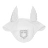 Equestro-oorkap van technische stof met logo in stras-steentjes - Wit / wit