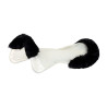 Acavallo Gel NS-S Classic-S vlak uitgesneden schokdemper - Transparant / zwart schaap