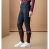 Broek Hybrid Horseware geborstelde kniegreep AA Fina dames - Zwart