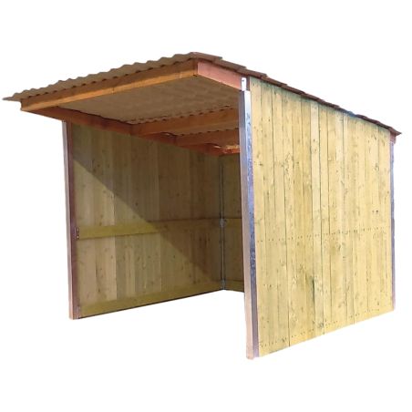 Eenvoudige weideoverkapping met enkele helling La Gée